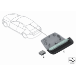 Zestaw mocujący trzeciego światła stop BMW BMW F30 F30N F80 F80N M3 - 63257312498