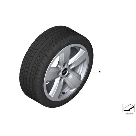 Zestaw Mobility Set do opon MINI F54 F55 F56 F57 F60 R50 R52 R53 R55 R56 R57 R58 R59 R60 R61 - 71102333675