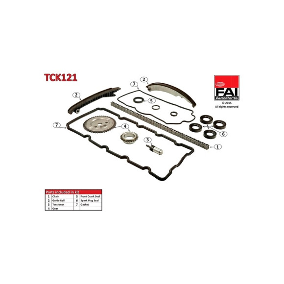 Zestaw łańcucha rozrządu MINI R50 R52 R53 Cooper One 1,4i 1,6i - 11311485400