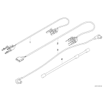 Zestaw kabli USB BMW E70 E71 E70N 3,0d 3,0i 3,5d 4,8is M 3,5i 50i 40d - 61129255716
