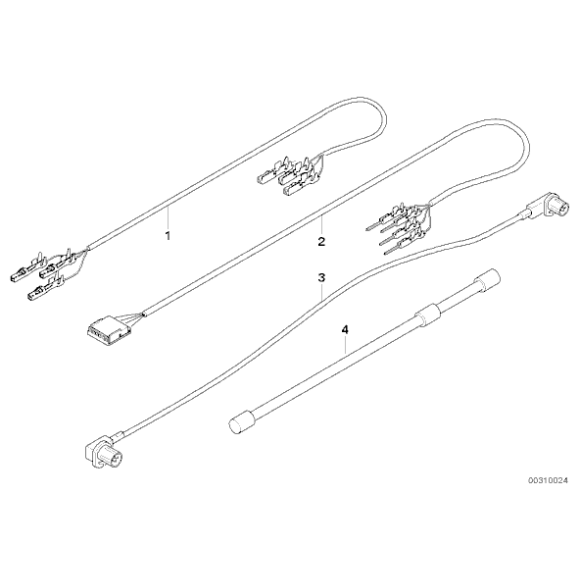 Zestaw kabli USB BMW E70 E71 E70N 3,0d 3,0i 3,5d 4,8is M 3,5i 50i 40d - 61129255716