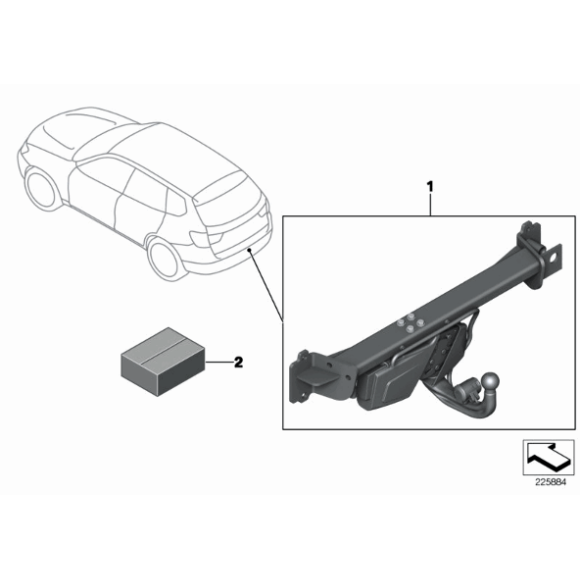 Zestaw doposażając elektryczny hak BMW F25 F26 X3 X4 - 71602358776