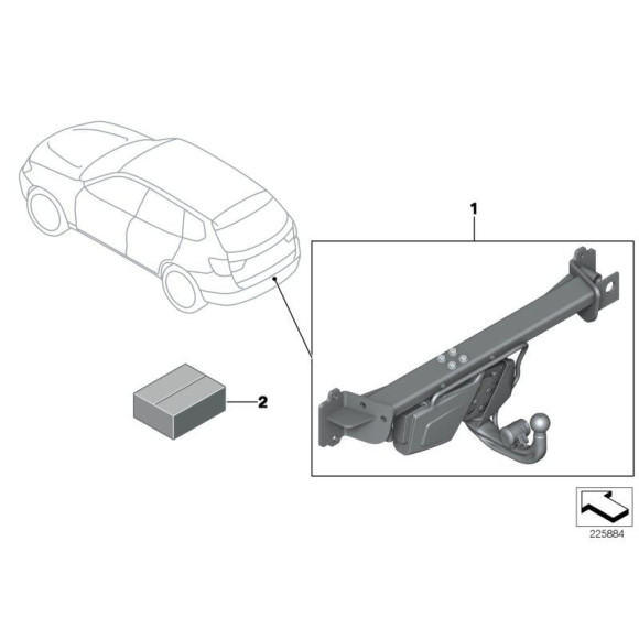 Zestaw doposażając elektryczny hak BMW F25 F26 X3 X4 - 71602358776