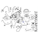 Zestaw części mocujących poduszkę pneumatyczną BMW E61 520 523 525 530 535 545 550 - 37206793219