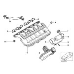 Zespół regulacyjny ukł. dolotowego DISA BMW E46 E39 E38 E60 E65 X3 X5 3,0i 330 530 730 M54 - 11617544805