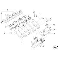 11617544806 Zespół regulacyjny ukł. dolotowego DISA BMW E46 E39 E60 E53 E83 E85 Z4 X3 520i 525i 320i 325i 2,5i 2,2i - 11617544806 - Części oryginalne BMW Łódź | Sklep internetowy BMW