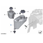 Zbiorniczek wyrównawczy płynu chłodniczego BMW G30 G31 G38 G32 G11 G12 G14 G15 G16 -  17139846642