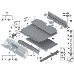 Zawias podłogi bagażnika BMW F15 F16 F85 F86 X5 X6 - 51477415419