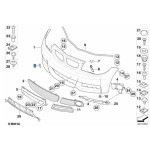 Zaślepka ucha holowniczego przód gruntowana BMW E82 E88 M produkowane od 2012-07 - 51118057505