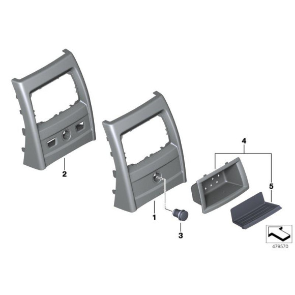 Zaślepka gniazdka zapalniczki BMW E30 E36 E46 E90 F30 E39 E60 F10 G30 E38 E65 F01 X5 X6 X3 X1 E87 F20 - 61349316116