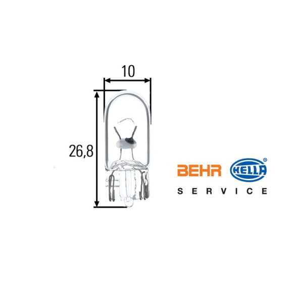 Żarówka kierunkowskazu 12V W5W BMW E30 E32 E34 E46 E36 E90 E39 E60 E38 E65 E53 E70 E87 E81 F01 F10 F07 F12 F20 F30 - 63217160797