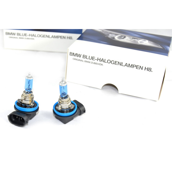 Żarówka halogenowa H8 BMW Blue E38 E39 E46 E60 E61 E63 E70 E71 E84 E90 F01 F07 F10 F15 F20 F25 F30 F39 F45 - 63112359505