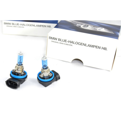 Żarówka halogenowa H8 BMW Blue E38 E39 E46 E60 E61 E63 E70 E71 E84 E90 F01 F07 F10 F15 F20 F25 F30 F39 F45 - 63112359505