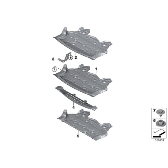 51757290659 Wygłuszenie maski silnika BMW F15 F16 25d 30d 35d 35i 40d 50i 50d - 51757290659 - Części oryginalne BMW Łódź | Sklep internetowy BMW
