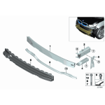 Wspornik zderzaka tył dolny BMW I01 I01N i3 i3s 60Ah 94Ah 120Ah - 51117296853