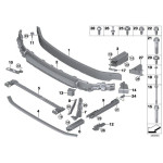 Wspornik zderzaka przód dolny MINI F55 F56 F57 Cooper One JCW - 51117301578