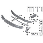 Wspornik zderzaka przód BMW F20N F21N F23 F23N F22 F22N - 51128055968
