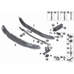 Wspornik zderzaka przód BMW F20N F21N F23 F23N F22 F22N - 51128055968