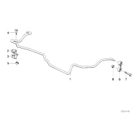 Łącznik stabilizatora tył BMW E34 E32 E36 compact 520 525 530 535 540 730 735 740 - 33551135307