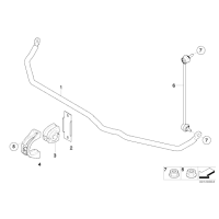 Łącznik stabilizatora przedn. prawy - 31306781546