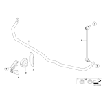 Łącznik stabilizatora przedn. lewy - 31306781545