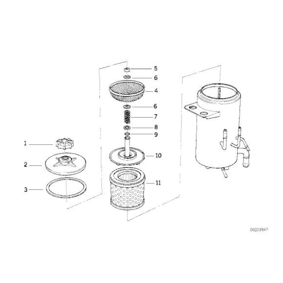 Uszczelka zbiorniczka regulacji poziomu BMW E30 E31 E32 E34 E38  - 32411134843