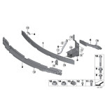 Wspornik reflektora prawy BMW F15 F16 X5 X6 F85 F86 - 51647294492