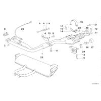 Uszczelka kol. wydechowego BMW E30 E34 M20 - 11761711717