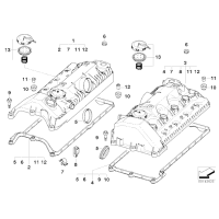Zestaw naprawczy zaworu regulacji ciśnienia BMW E60 E65 E63 540 545 550 730 750 745 645 650 - 11127547058