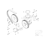 Koło pasowe pompy wspomagania BMW E38 E39 E46 E53 730d 520d 525d 530d 318d 320d 330d M47 M57 - 32412247046
