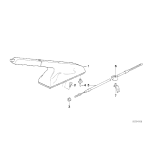 Linka hamulca ręcznego na tarczę BMW E30 316 318 320 325 - 34411158421