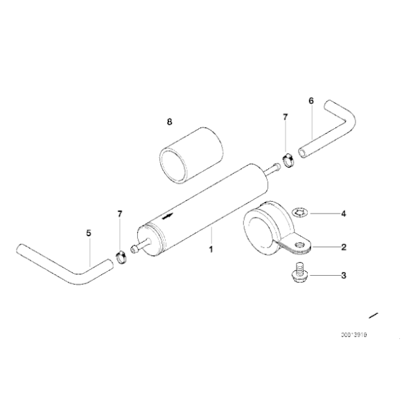 Filtr paliwa BMW E39 E38 E31 520i 523i 528i 728i 730i 735i 750i 740i 840i 850i - 13321702632