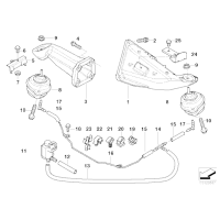 Poduszka silnika BMW E53 X5 3,0d M57 M57N - 22116770638
