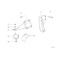 Poduszka silnika BMW E34 520i 525i M20 M50 - 11811133364