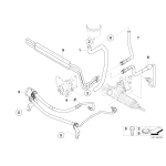 32413400190 Przewód powrotny układu wspomagania BMW E83 X3 2,0d 2,0i 2,5 3,d 3,0i  - 32413400190 - Części oryginalne BMW Łódź | Sklep internetowy BMW