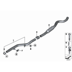 Wspornik mocowanie katalizatora przy silniku BMW F20 F21 F22 F30 F31 F33 F34 F36 - 18307633093