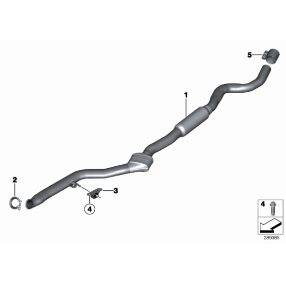 Wspornik mocowanie katalizatora BMW F20 F21 F22 F30 F31 F32 F33 F34 F36 125 320 328 335 420 428 435 M2 - 18307633092