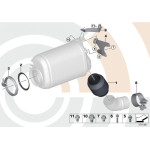 Wspornik katalizatora w pobliżu silnika BMW F07 F10 F11 520d 525dX 525D n47s1 - 18208515755