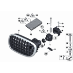 Wspornik kamery Night Vision BMW F10 F11 F85 X5 M - 51137336475