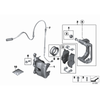 Zestaw naprawczy prowadnicy zacisku przód MINI R60 R61 Cooper - 34119804734