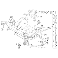 Wahacz przód prawy BMW E60 E61 525xi 530xd 530xi 525xd 535xi - 31126774828