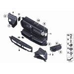 51747331783 Wlot chłodzenia hamulcy przód lewy BMW F10 F11 520 523 525 528 530 535 550 M550dX - 51747331783 - Części oryginalne BMW Łódź | Sklep internetowy BMW