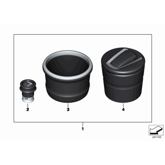 Wkład zapalniczki BMW E31 E36 E38 E39 E46 E90 F01 F10 X1 X3 X5 MINI  - 61349308246