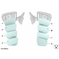 Wkład lusterka prawy BMW F90 M5 F91 M8 G11 G12 G14 G15 G30 G31 G32 - 51168739632