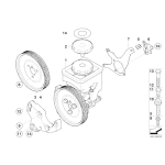 32421740858 Koło pasowe pompy wspomagania BMW E36 E46 E38 E39 X3 X5 M52 M54 - 32421740858 - Części oryginalne BMW Łódź | Sklep internetowy BMW