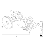 Koło pasowe pompy wspomagania BMW E87 E90 E91 118d 120d 318d 320d M47N2 - 32427790453