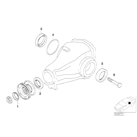 33107505602 Uszczelniacz z pierścieniem zimering  BMW E23 E24 E28 E30 E32 E34 E36 E38 Z3 - 33107505602 - Części oryginalne BMW Łódź | Sklep internetowy BMW
