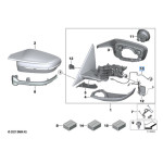 Wiązka lusterka zewnętrznego BMW G42 G20 G21 G28 G22 G28 - 51167498233