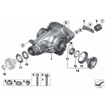 Zimering uszczelnienie mostu tył BMW E23 E24 E28 E31 E32 E34 E36 E38 E39 E46 E60 E65 E64 E90 E92 M3 M5 - 33107510289