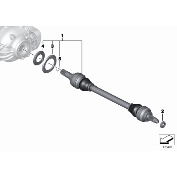 Pierścień zabezpieczający BMW E38 E39 E46 X5 X6 E60 E63 E65 E81 X3 X1 E90 F01 F10 F20 X4 F30 F45 MINI G20 G30 - 33131214961